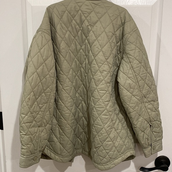 ZARA Girls Green Quilted Jacket Size 10 - Picture 6 of 6